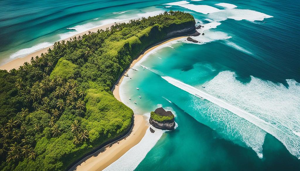 Aerial View of Bali's Secluded Beaches