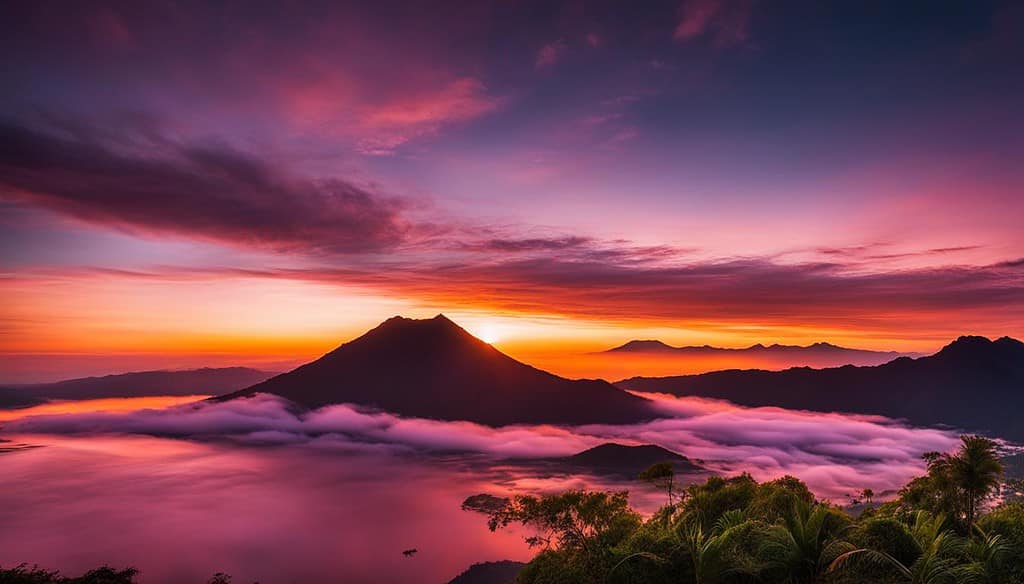 Sunrise over Mount Batur