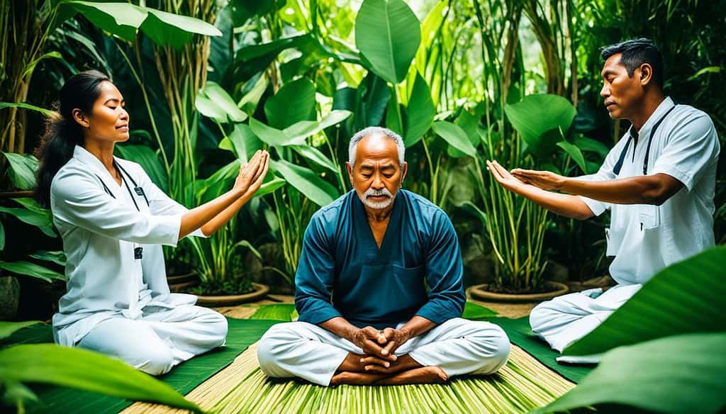 Traditional Balinese healing session